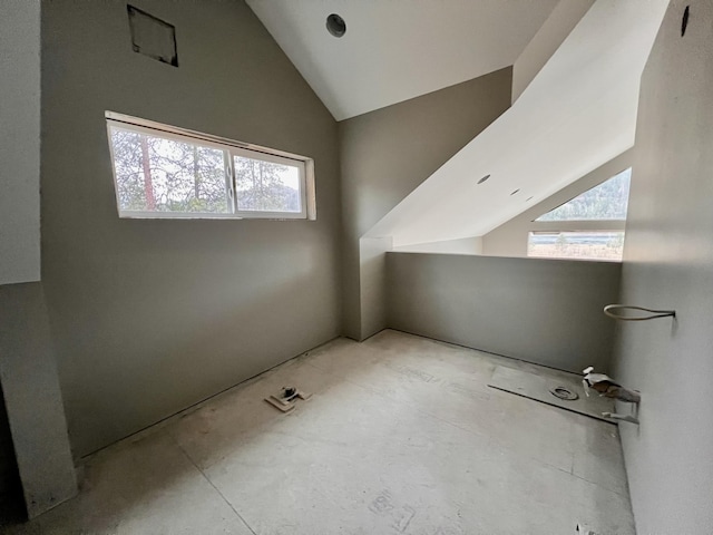 4070 Northport Flat Creek Rd, Northport, WA 99157 - additional living space featuring vaulted ceiling