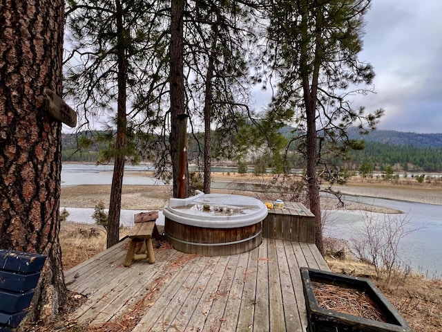 4070 Northport Flat Creek Rd, Northport, WA 99157 - deck with a water view