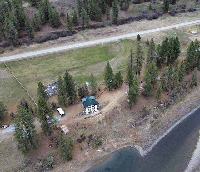 4070 Northport Flat Creek Rd, Northport, WA 99157 - aerial view featuring a water view and a rural view