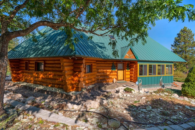 2751 Rathbun Way, Chewelah, WA 99109 - log-style house featuring log siding and metal roof