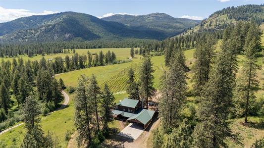 bird's eye view featuring a mountain view and a rural view