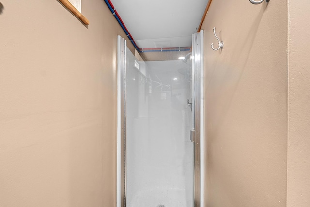 bathroom with a shower