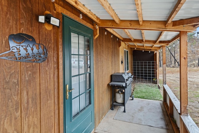 exterior space with grilling area