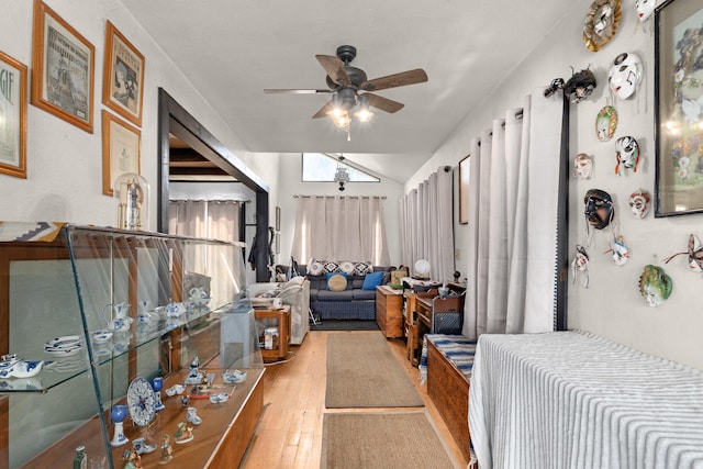 3063 Hungry Hill Rd, Kettle Falls, WA 99141 - bedroom featuring hardwood / wood-style flooring and vaulted ceiling