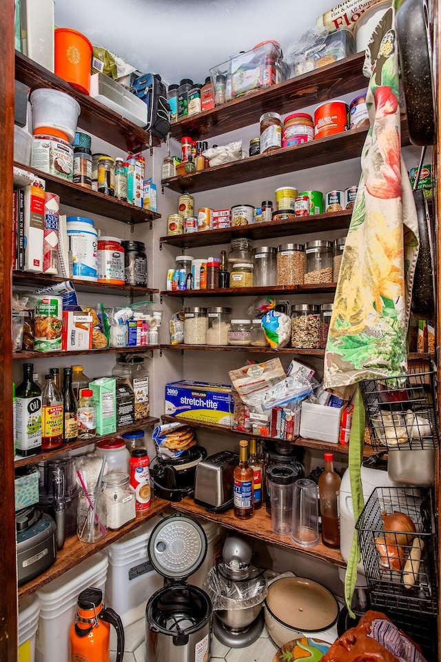 view of pantry