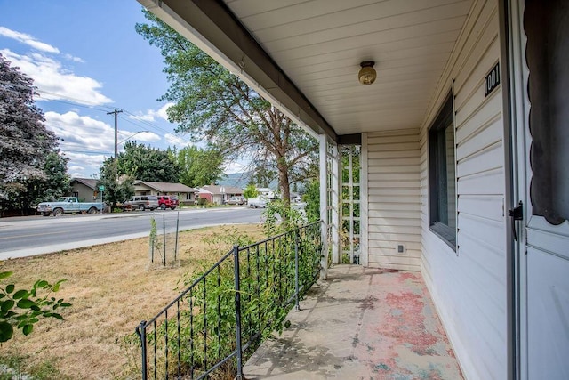 view of patio / terrace featuring covered porch