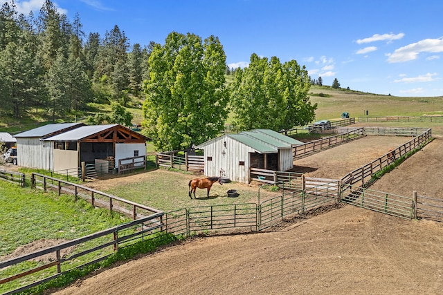 1427 Chapin Rd N, Evans, WA 99126 - view of yard with an exterior structure, a rural view, and an outbuilding