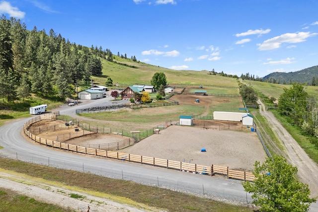 1427 Chapin Rd N, Evans, WA 99126 - overview of rural landscape with a pastoral area and a mountainous background