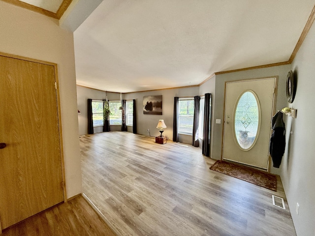 1874 Brooks Rd, Evans, WA 99126 - foyer entrance with crown molding and wood finished floors