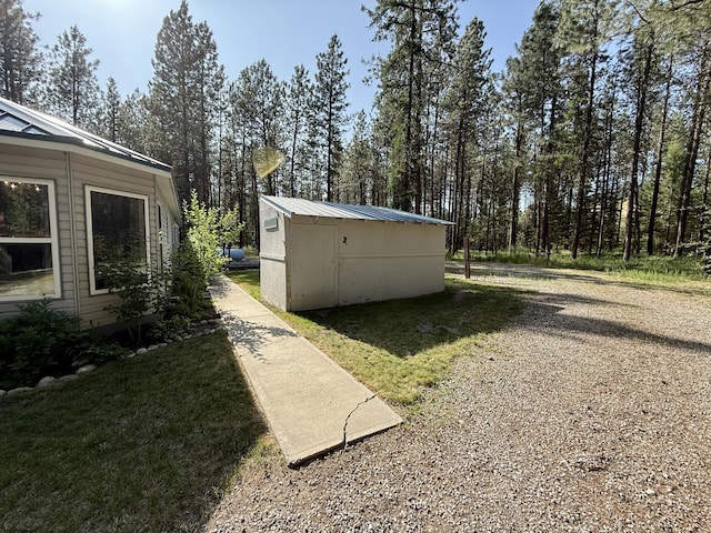1874 Brooks Rd, Evans, WA 99126 - view of grassy yard featuring a storage unit