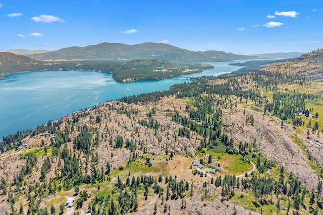 76 Kifer Rd, Kettle Falls, WA 99141 - aerial view of property and surrounding area featuring a water and mountain view