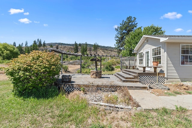 76 Kifer Rd, Kettle Falls, WA 99141 - view of yard featuring a deck