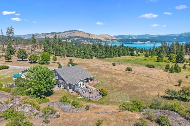 76 Kifer Rd, Kettle Falls, WA 99141 - aerial view of property and surrounding area with a water and mountain view