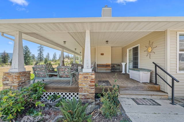 76 Kifer Rd, Kettle Falls, WA 99141 - view of covered porch