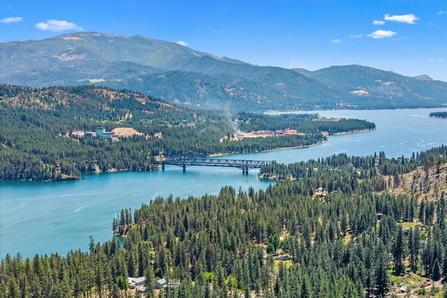 76 Kifer Rd, Kettle Falls, WA 99141 - water view with a mountainous background and a notable bridge