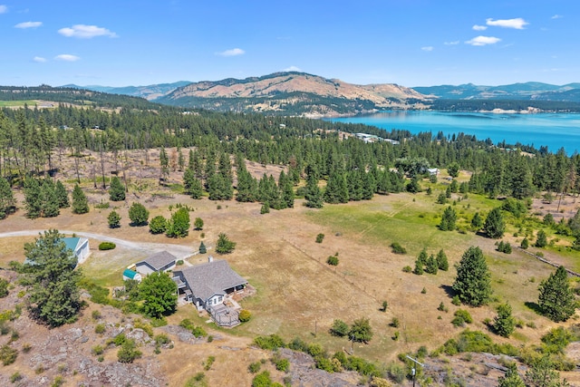 76 Kifer Rd, Kettle Falls, WA 99141 - aerial view of a water and mountain view and a heavily wooded area
