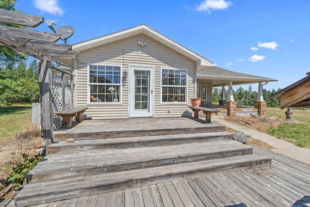 76 Kifer Rd, Kettle Falls, WA 99141 - view of wooden porch