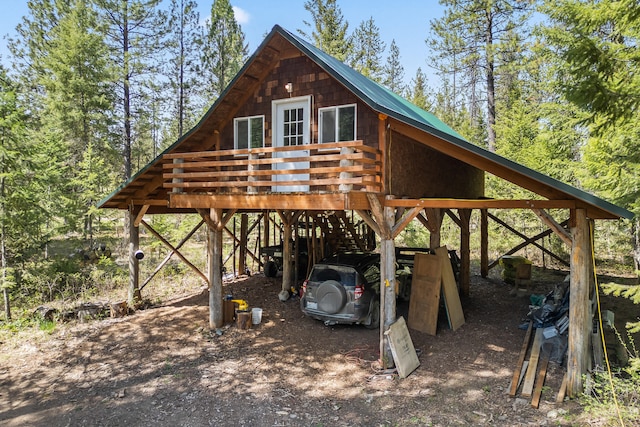 view of outdoor structure