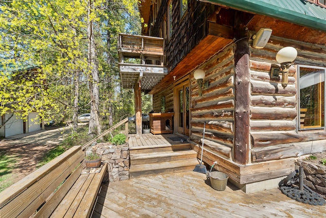 view of wooden terrace