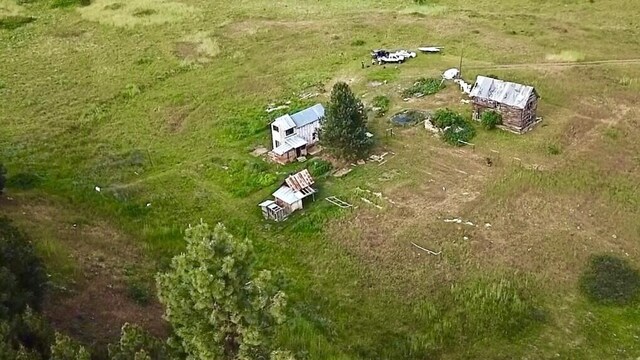 drone / aerial view featuring a rural view