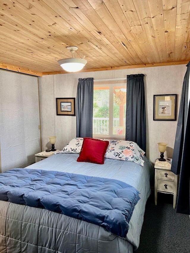 2851 Deep Lake Lopps Rd, Colville, WA 99114 - bedroom featuring ornamental molding and wooden ceiling