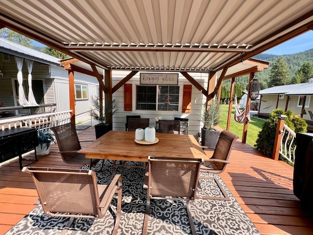 2851 Deep Lake Lopps Rd, Colville, WA 99114 - deck featuring outdoor dining area