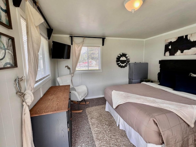 2851 Deep Lake Lopps Rd, Colville, WA 99114 - bedroom with ornamental molding, carpet, and baseboards