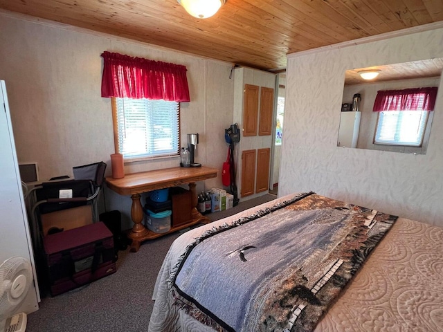2851 Deep Lake Lopps Rd, Colville, WA 99114 - bedroom featuring carpet flooring and wooden ceiling