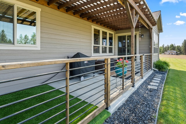 31914 N Zander Ln, Chattaroy, WA 99003 - view of patio / terrace featuring an exterior structure