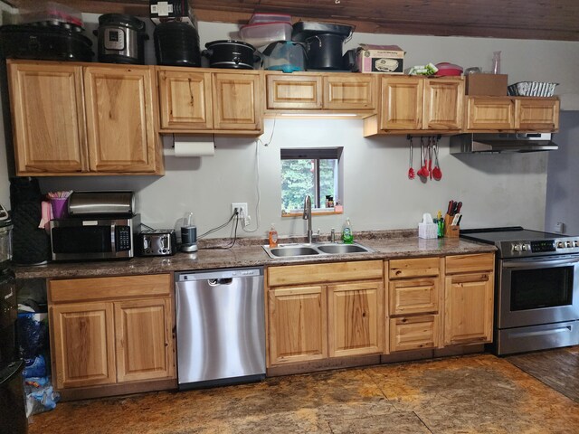 kitchen featuring sink and stainless steel appliances