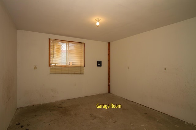 empty room featuring concrete floors