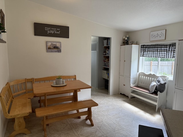view of dining space