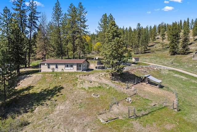 birds eye view of property