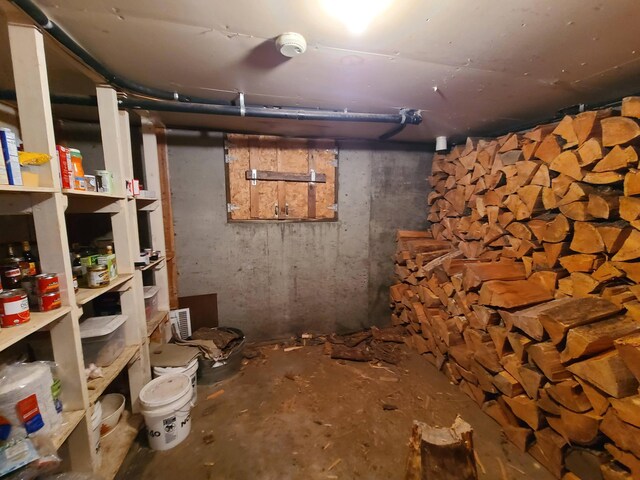 view of basement