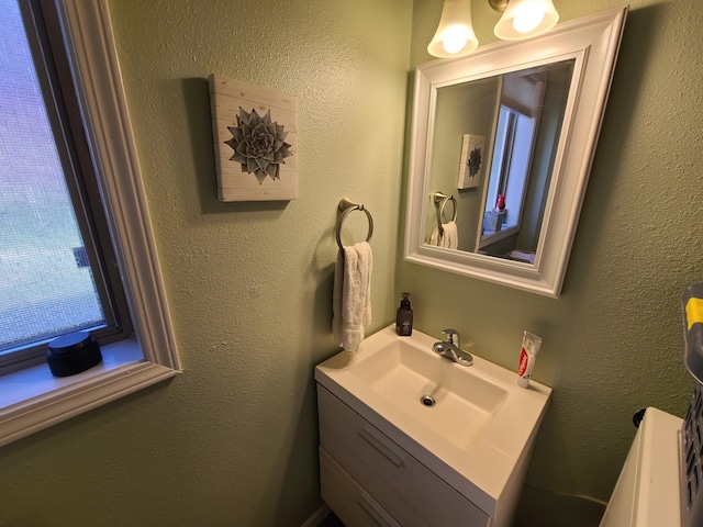 bathroom with vanity