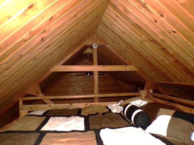 view of attic