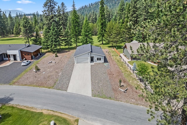 250 Hogans Way, Chewelah, WA 99109 - view from above of property featuring a forest and mountains