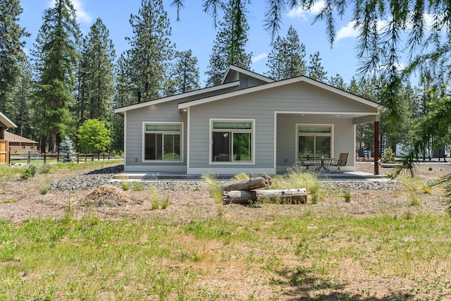250 Hogans Way, Chewelah, WA 99109 - rear view of house with a patio