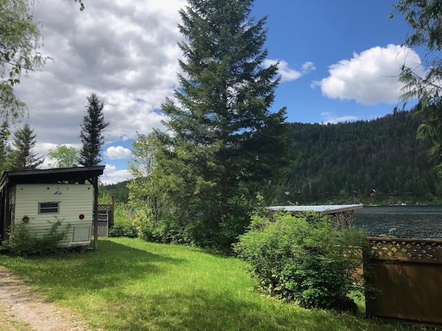 2952 Deep Lake Boundary Rd, Colville, WA 99114 - view of grassy yard featuring a forest view