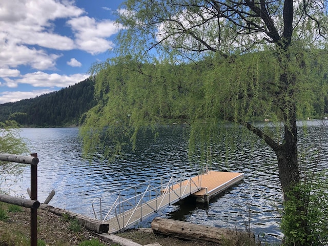 2952 Deep Lake Boundary Rd, Colville, WA 99114 - dock area featuring a wooded view and a water view