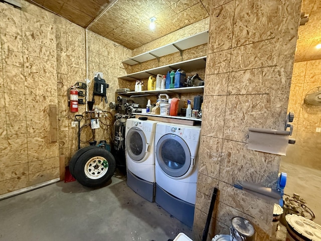 laundry area featuring separate washer and dryer