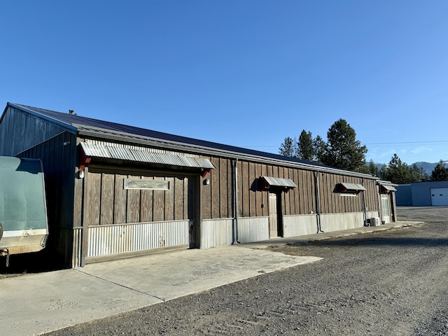 view of horse barn