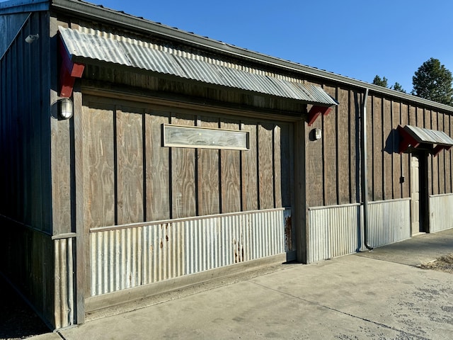 view of stable