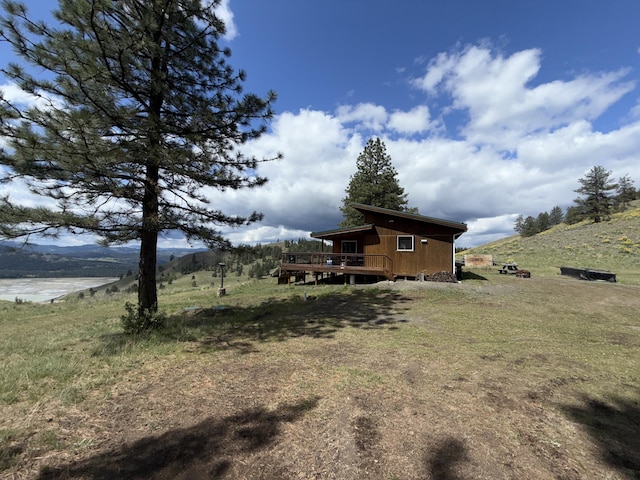 108 Grizzly Loop, Republic, WA 99166 - view of yard featuring a deck