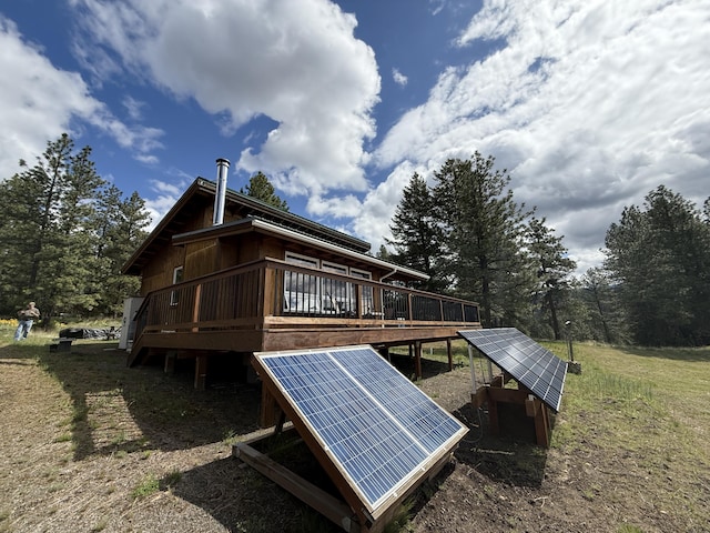 108 Grizzly Loop, Republic, WA 99166 - rear view of property featuring a wooden deck