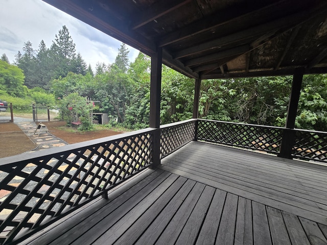 1612 Rickey Canyon Rd, Kettle Falls, WA 99141 - view of wooden deck
