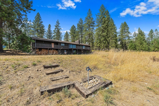 exterior space with a deck