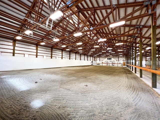 view of horse barn