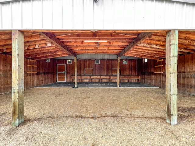 view of horse barn