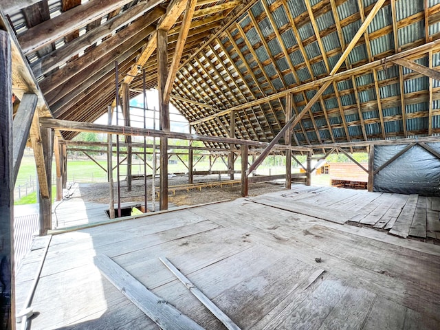 view of attic